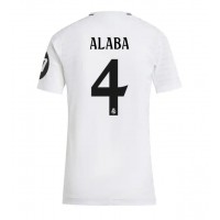 Real Madrid David Alaba #4 Hemmatröja Kvinnor 2024-25 Korta ärmar